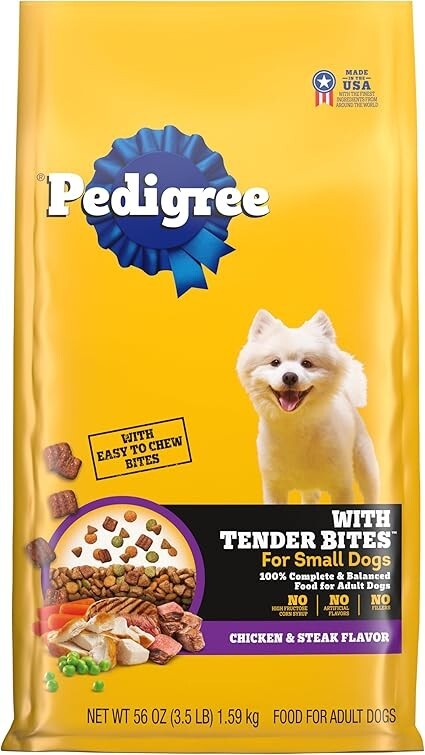 Pedigree With Tender Bites Complete Nutrition Adult Small Breed Dry Dog Food CH