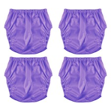 4Pcs Adult Washable Incontinence Underwear Diaper Pants Reusable Leak-proof TPU