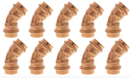 (10 pcs) Pro Press fitting 3/4" Propress Copper 45° Elbow P X P, Press x Press