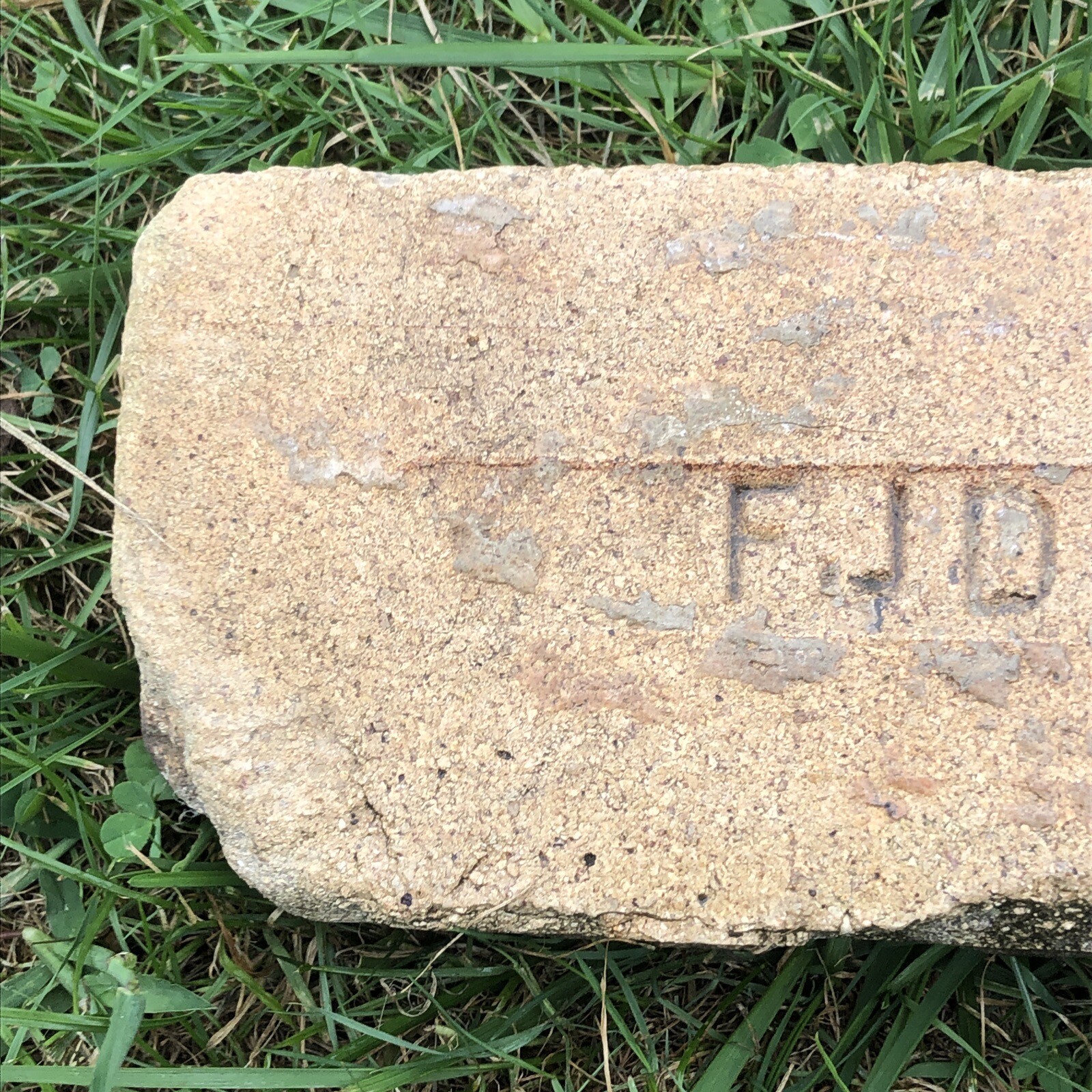 Antique Brick Labeled “F J D” Old Brick Of Ohio FREDERICK J. DANDO ...