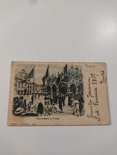 Venezia Inizio 900 Piazza San Marco Con Piccioni