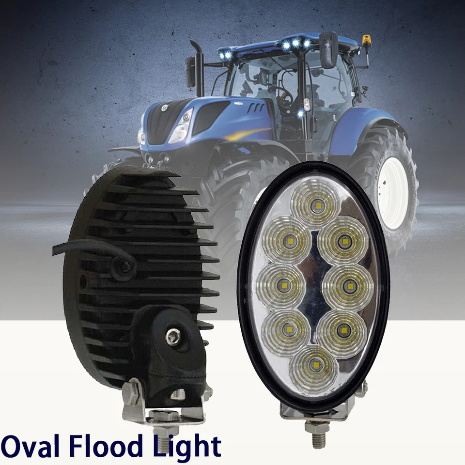 for Case New Holland Tractors w/Swivel Mount Emark LED Oval Flood Light