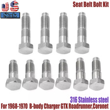 Fits 68 69 70 B-body Charger Gtx Roadrunner Coronet Seat Belt Bolt Kit Bolts Us Fits 68 69 70 B-body Charger Gtx Roadrunner Coronet Seat Belt Bolt Kit Bolts Us