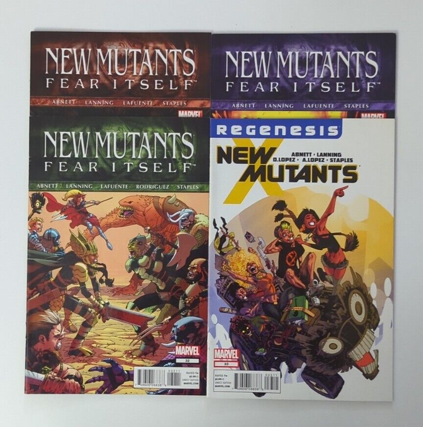 Lot Of 4 2011 Marvel New Mutants Comics #30-33 VF/NM