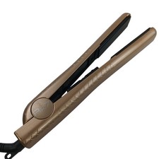 Rx7 Nano Ceramic Ionic Flat Iron Hair Straightener Model 2177 Gold Dual Voltage