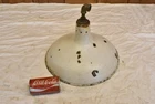 Gas Service Station Light Shade 15.5" White Porcelain Original Antique Vintage