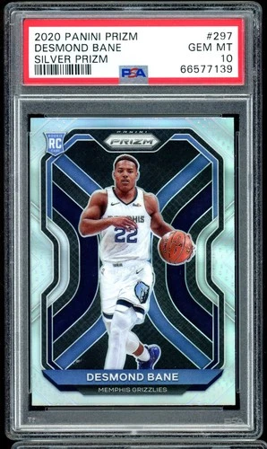 2020-21 Prizm Desmond Bane Silver Prizm Rookie RC #297 PSA 10 Gem Mint Magic
