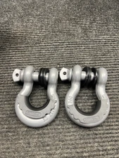 New Nilight 2 Pack 3/4" D-Ring Shackle with 7/8" Screw with Isolators Washers