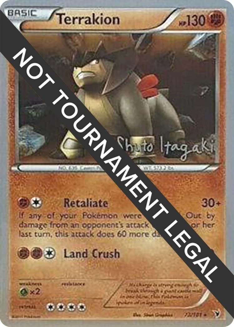 ポケモンカード 2012 WCS デッキ SHUTO ITAGAKI Preços baixos em Terrakion 73/101 World Championship Decks | eBay