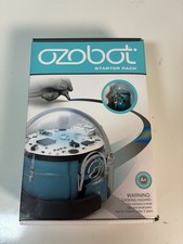 Ozobot Bit Starter Pack Cool Blue Programmable Robot OZO-0302 Used No Red Marker