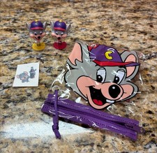 Chuck E Cheese Vintage Toys Prizes Lot Spring Tattoo Bag
