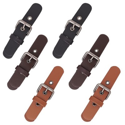 6 Pairs 3 Colors Leather SewOn Toggle Closures PU Leather Snap Toggle Set