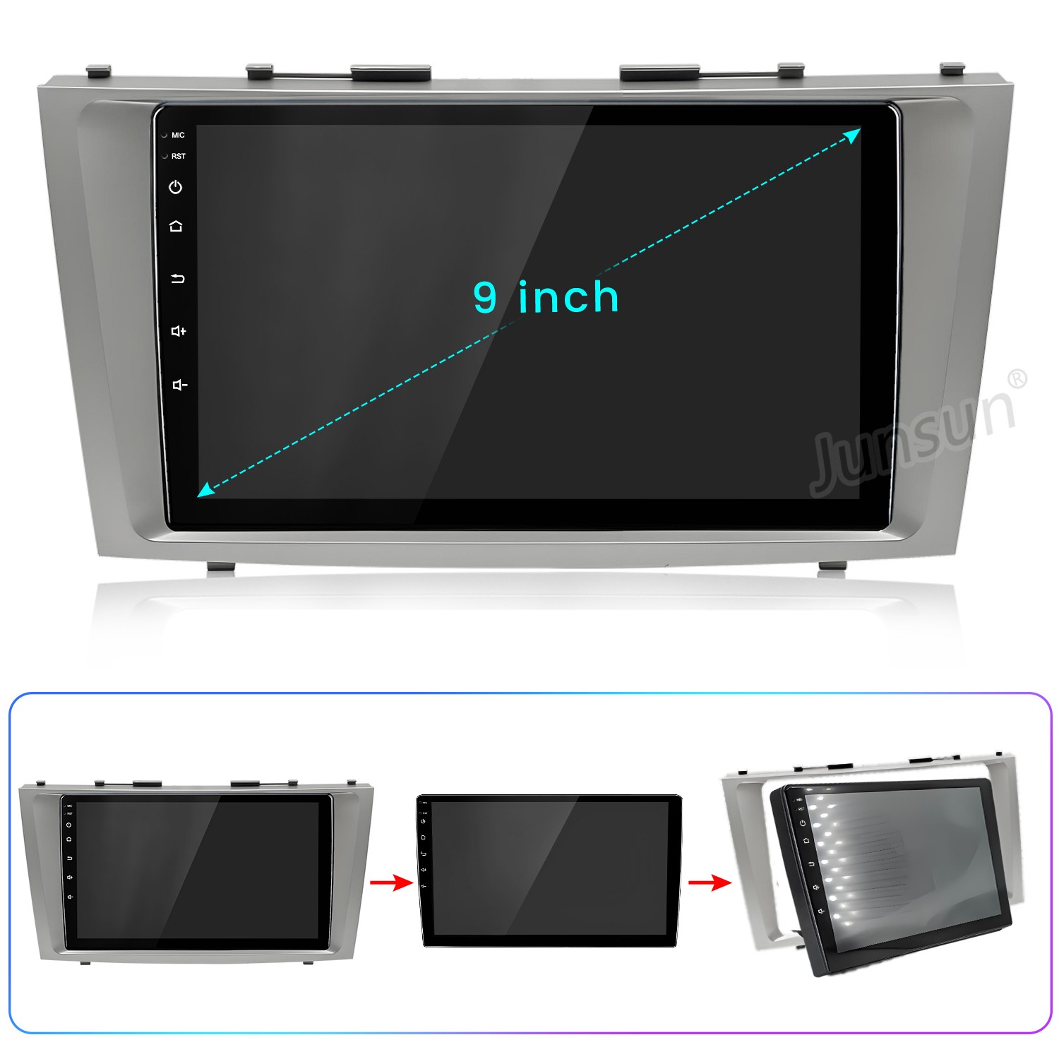 Android15 Carplay 6+128G For Toyota Camry 6 06-2011 Car Stereo Radio GPS Navi BT