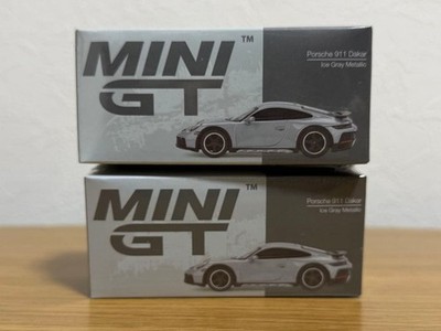 Porsche 911 Dakar 1/64 MINI GT Unopened 2Pack Ice Gray Metallic