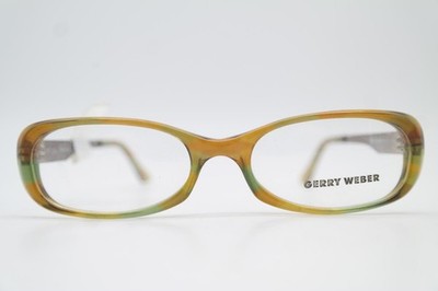 Vintage Glasses GERRY WEBER GW-5162 Brown Green Bronze Oval Eyeglass Frame