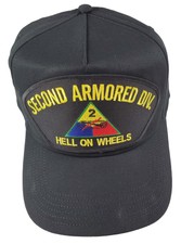 SECOND 2ND ARMORED DIVISION AD VETERAN HAT HELL ON WHEELS US ARMY