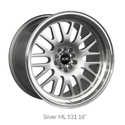 XXR Wheels Rim 531 18x8.5 5x112/5x120 ET35 72.56CB Hyper Silver / ML