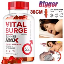Vital Surge Male Gummies, Vital Surge Testo Support Gummys Performance(60 Stück)