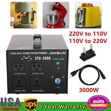 3000W Voltage Converter Transformer Heavy Duty 110-220V 220-110V Step Down / Up