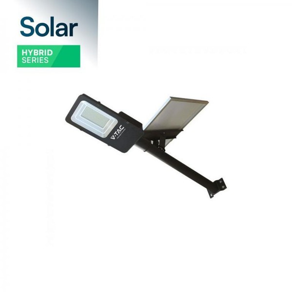 Oprawa Uliczna Solarna 50W 6500K 4000Lm Hybrydowa (Solarna+Zasilanie 230) IP65 2-image