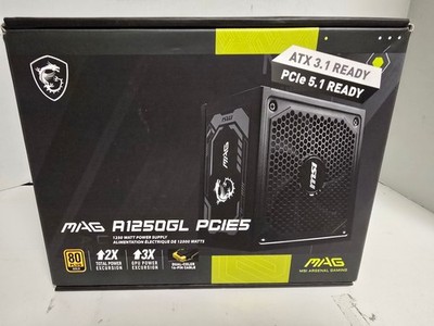 MSI MAG A1250GL PCIe 5.1 Ready Modular ATX 3.1 Power Supply 1250W 80 PLUS Gold