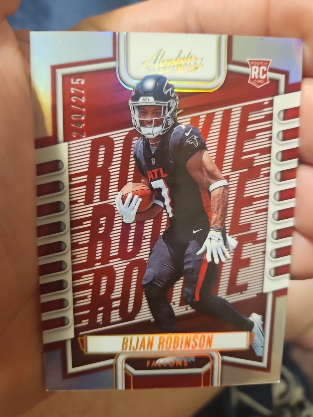 2023 Panini Absolute Bijan Robinson Spectrum /275 Rookie RC #106 Atlanta Falcons