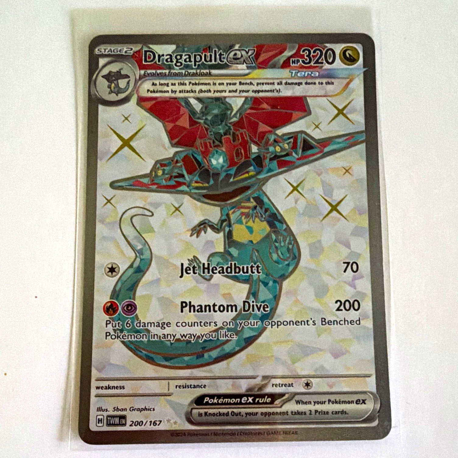 The Pokémon Company Dragapult ex 200/167 Sv06 Twilight Masquerade UR Holo Eng