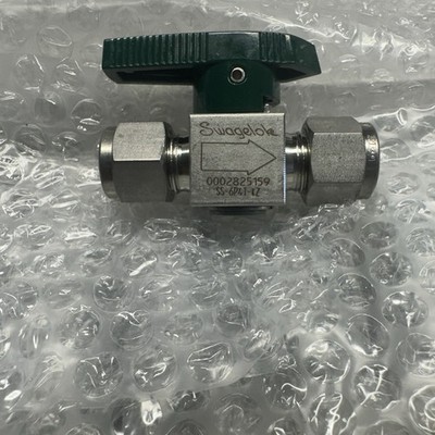 Swagelok SS-6P4T-KZ Plug Valve 1/4  Tube Stainless Steal Kalrez O-Ring