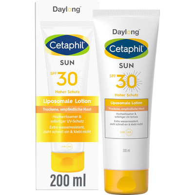 CETAPHIL SUN Liposomale Sonnenlotion SPF 30, 200Ml, Dermatologischer Sonnenschut