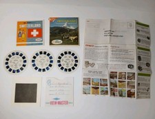 1950s Old Vintage View Master Complete Switzerland 3 Reels Booklet Packet