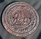 Vintage Cast Great Seal Of The Confederacy Confederate States America 7” Marker