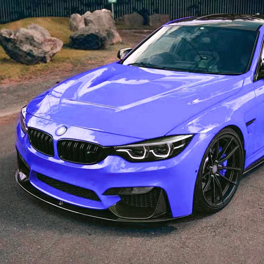 Frontspoiler Lippe Für BMW M3 F80 14-19, M4 F82 14-20 Glanz Schwarz Performance - Bild 2 von 4