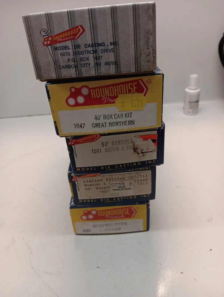 5 Roundhouse Products  Cars With Original Boxes #3600,7315,1691,1047,express Ref - Image 2 of 4