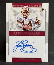 John Riggins 2017 Panini National Treasures 1/10 Personalized Signatures Auto