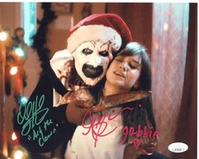 David Howard Thornton & Antonella Rose signed 8x10 Photo Art the Clown, Gabbie -