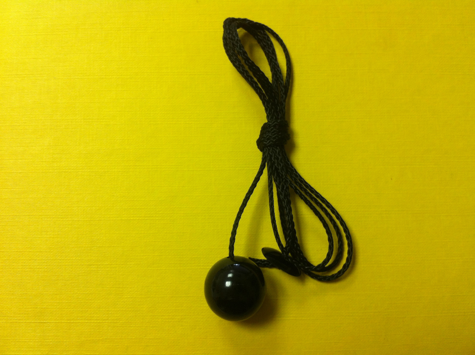 Black Round Ball Blind Pull/ Bathroom Light Cord Pull with 1 Metre