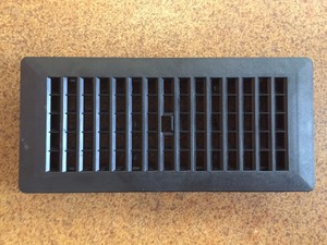 20 Floor Register Vent Disffusers 4x10 Blk Plastic Rv Mobile Hm