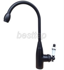 Black Oil Rubbed Brass Single Handle Swivel Mixer Tap Kitchen Sink Faucet ssf109