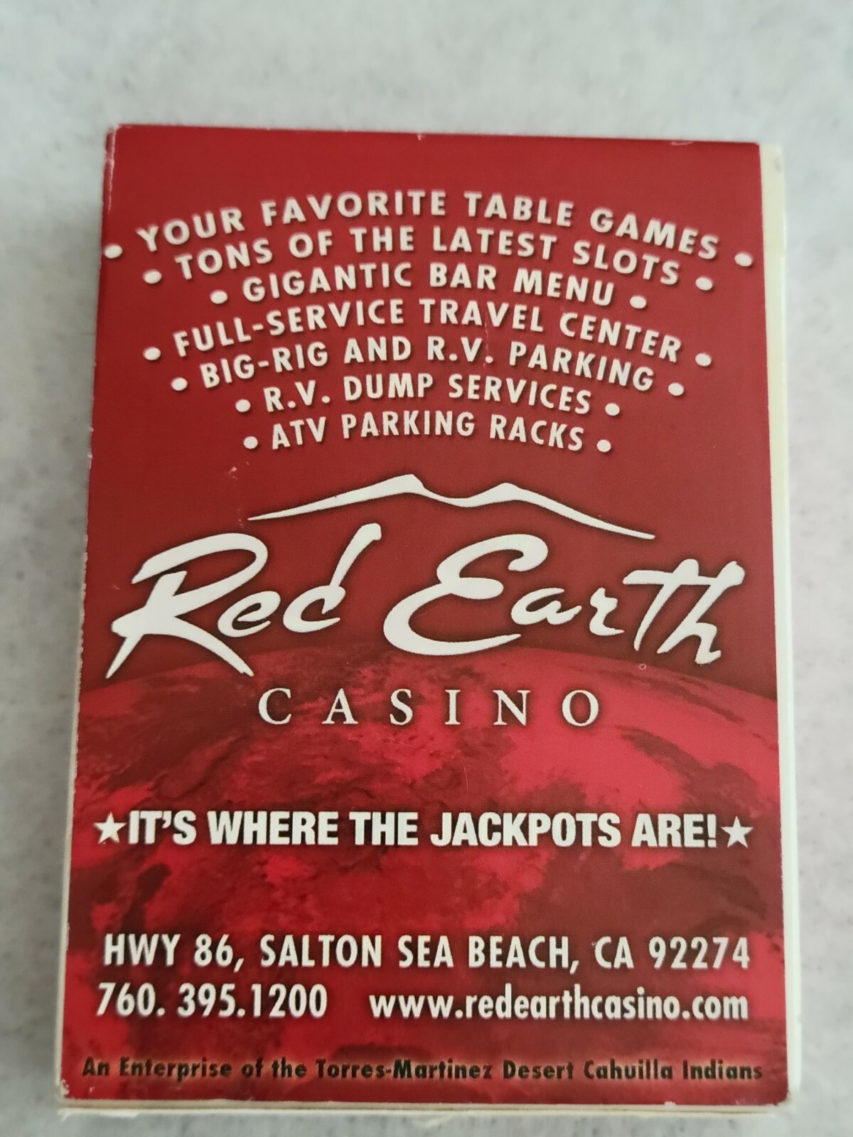 Card Deck Set of 2 Red Earth Casino Salton Sea Ca. eBay