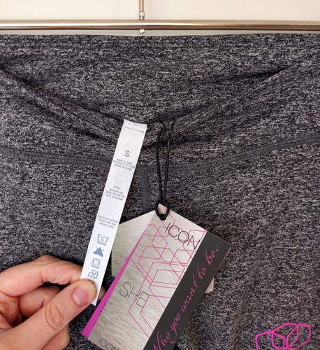 Women's NEW Grey Active Pants by Icon She size S 8 10 NWT Full Length - Picture 2 of 5