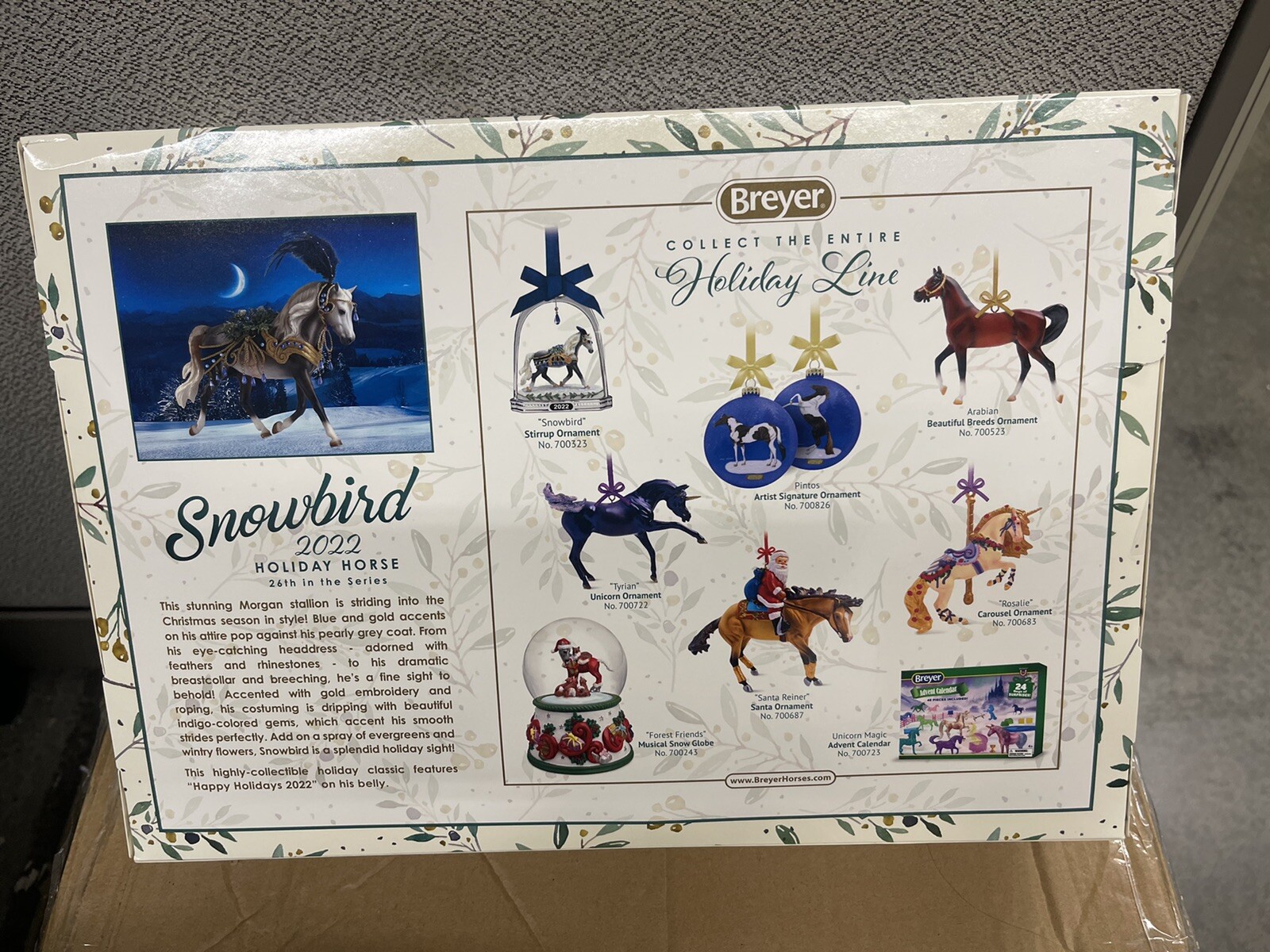 Breyer Horse Snowbird Holiday Horse 2022 Christmas Stallion NIB