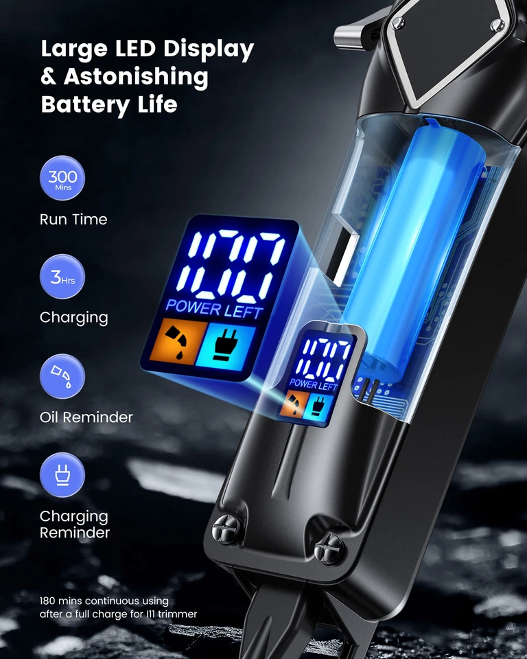 Profi Haarschneidemaschine Haarschneider Bart Trimmer Rasierer Hair Clipper USB - Bild 3 von 4