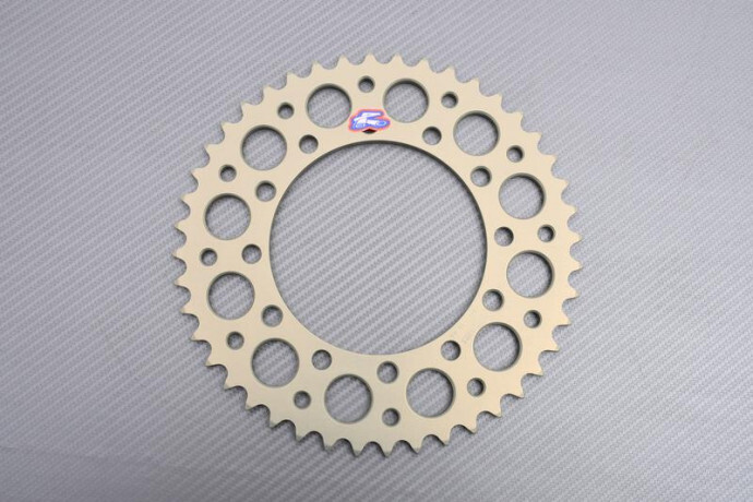 Couronne RENTHAL Ultra Light 44 dents en alu CNC pour KAWASAKI 2000-2004