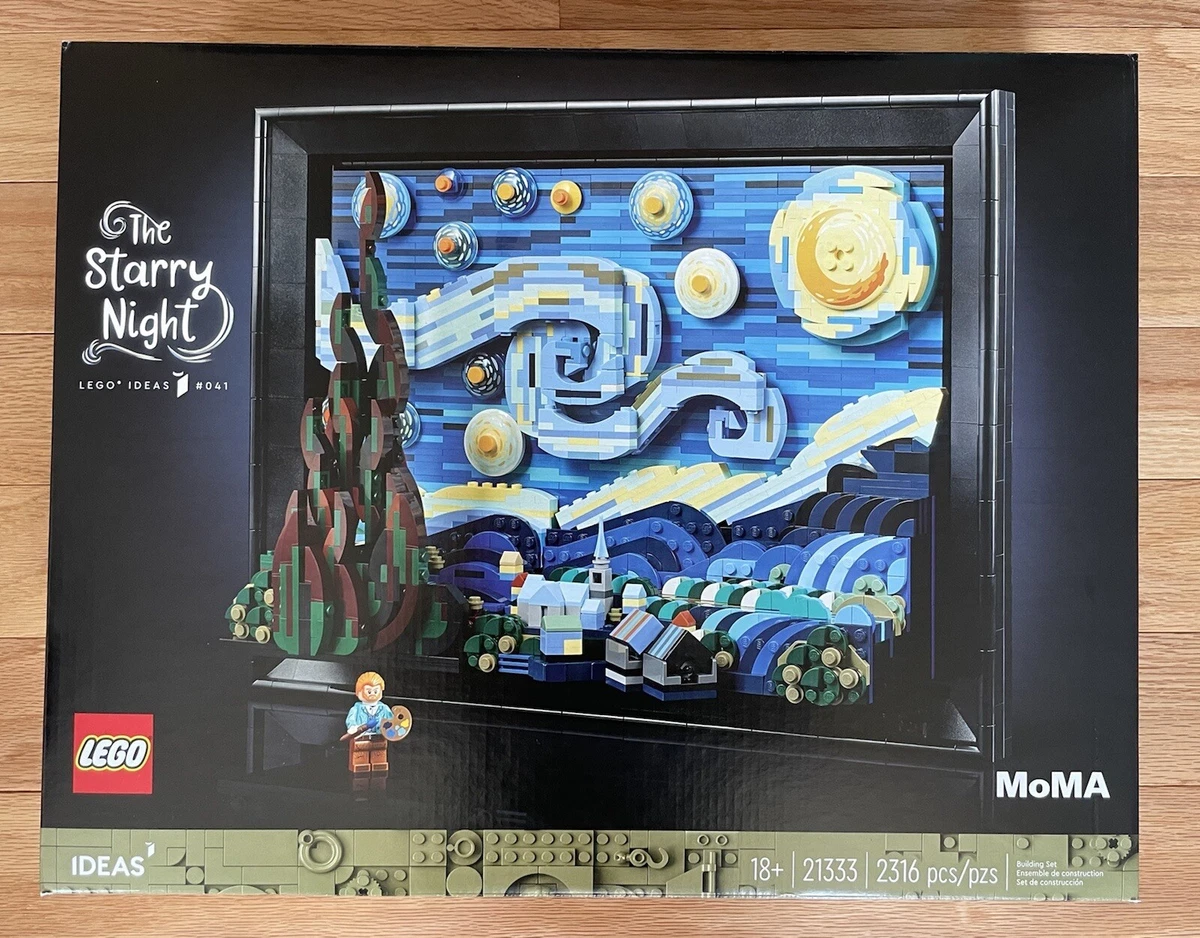 LEGO 21333, Ideas, MoMA, Vincent van Gogh The Starry Night, New Sealed  Box 673419361941