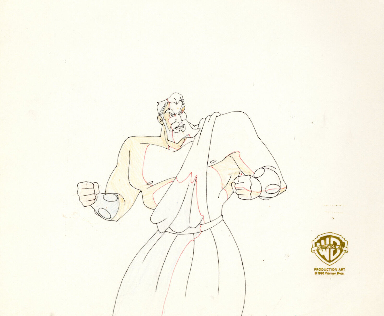 Batman Animated Series- Original Production Drawing-Maxie Zeus-Fire From  Olympus | eBay