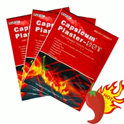 1BAG-8PCS Capsicum Plaster Hot Pain Relieving Patch Muscle Strain Pain Back Pain