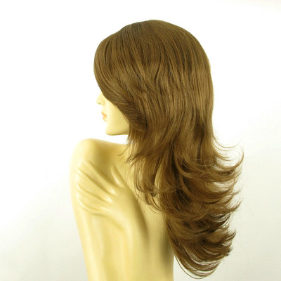 Perruque Mi-longue Pour Femmes - Brun Clair Doré - Référence ZELINDA 12 - 50 Cm - Neuf Avec étiquettes