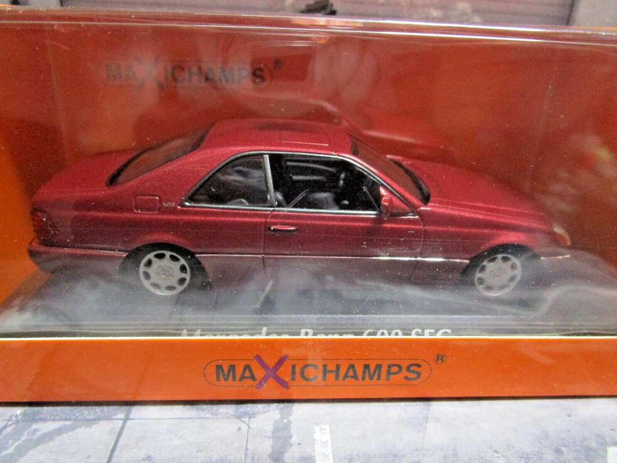 MERCEDES BENZ 600SEC 600 SEC Coupe red rot Coupe C140