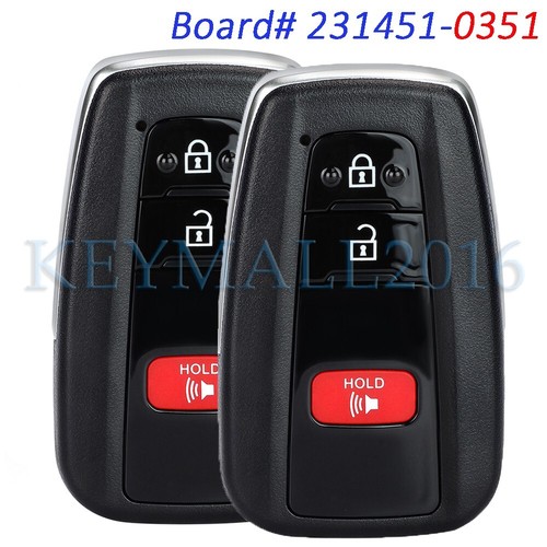 Smart Hybrid Yewong Smart Remote Replacement Proximity Key Fob For Toyota Camry 2018 2019 2020 2021 2022 HYQ14FBC 89904-06220 231451-0351 Board 314.3MHz 4 Buttons Toyota Camry Key Fob Cover - Foto 10