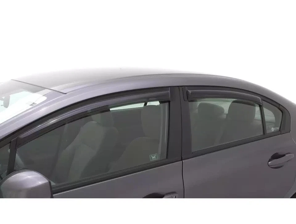 Protectores con cinta AVS Rain 3M viseras de ventilación pantalla para Honda Civic 2012-2015 sedán Foto 3 de 4